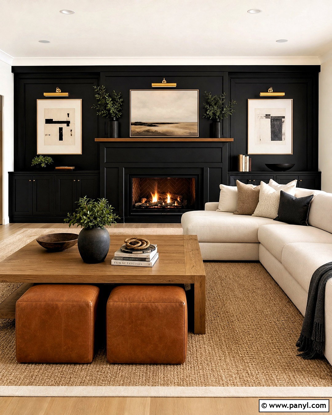 Warm Black Family Room Accent Wall - 20 family room accent wall paint colors