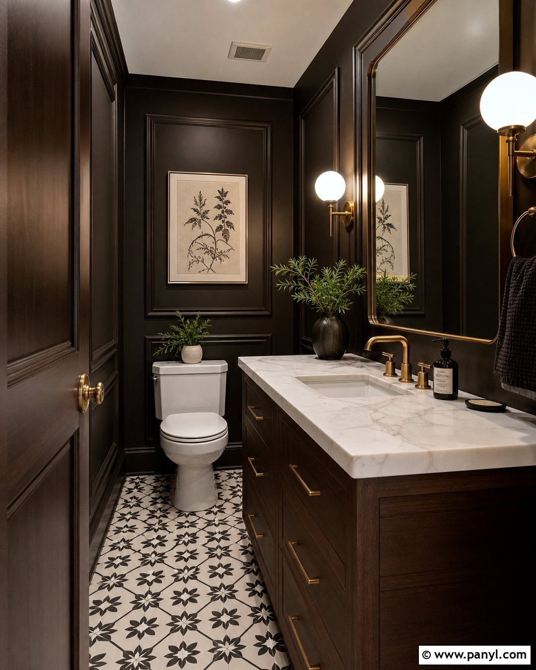 Warm Black Wall Color - 35 home wall color ideas