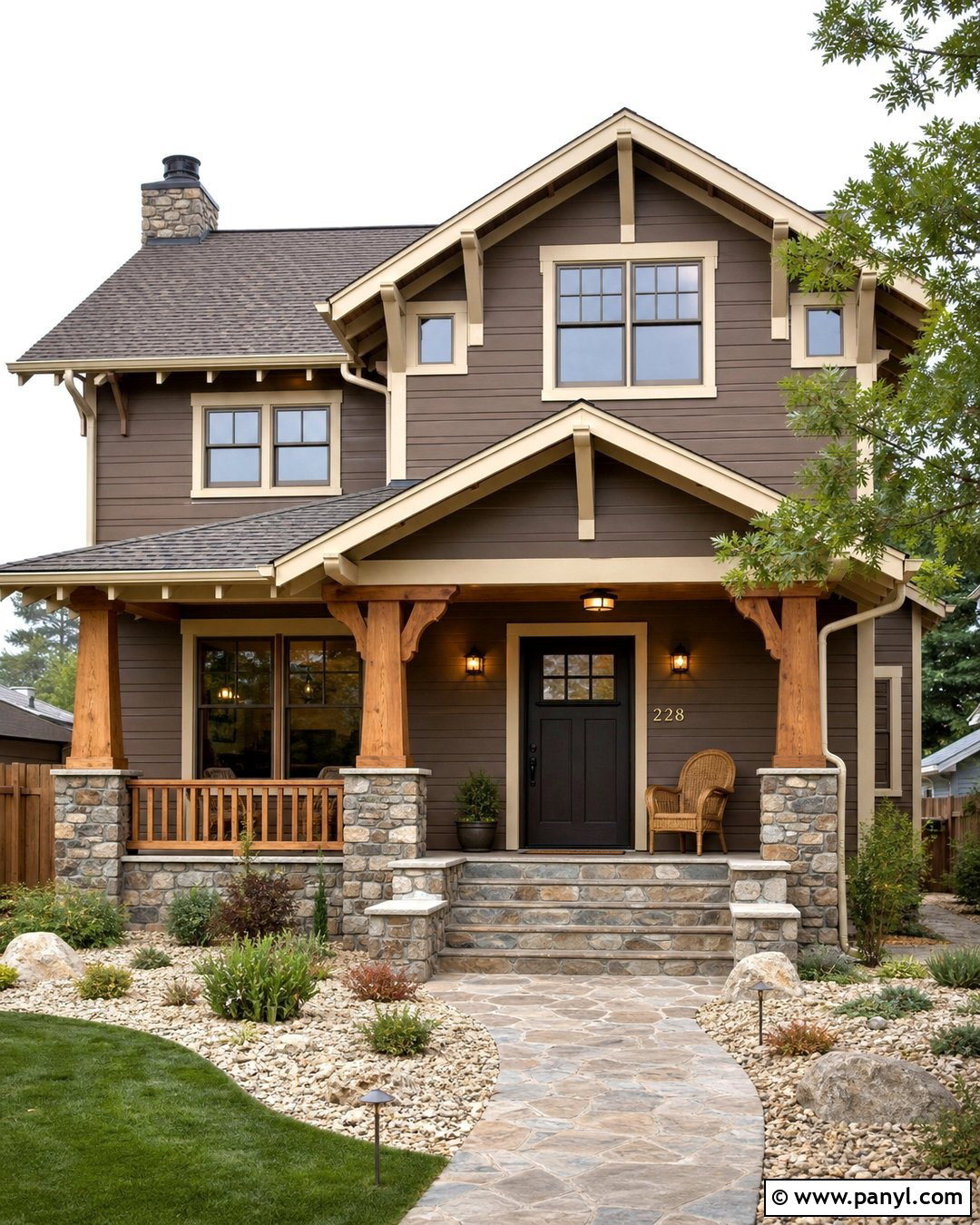Warm Brown Exterior Wall Paint - 35 exterior wall paint ideas