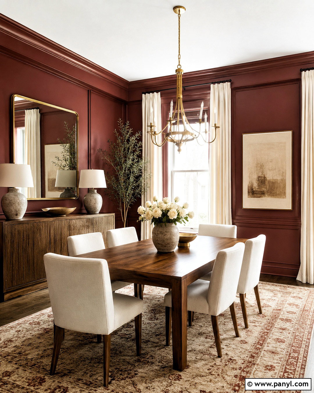 Warm Burgundy Wall Color - 35 warm wall colors