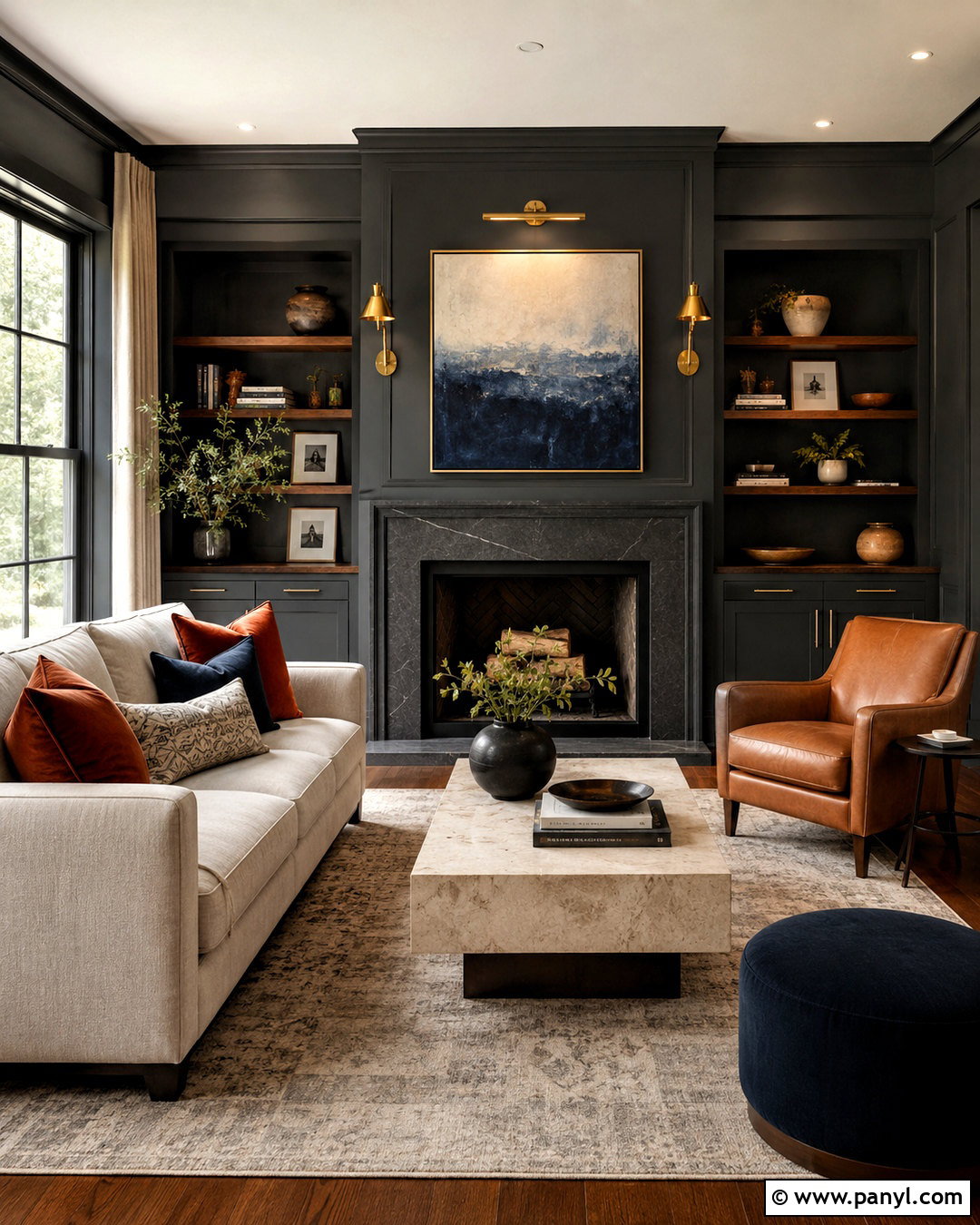 Warm Charcoal Paint Color - 20 modern paint colors