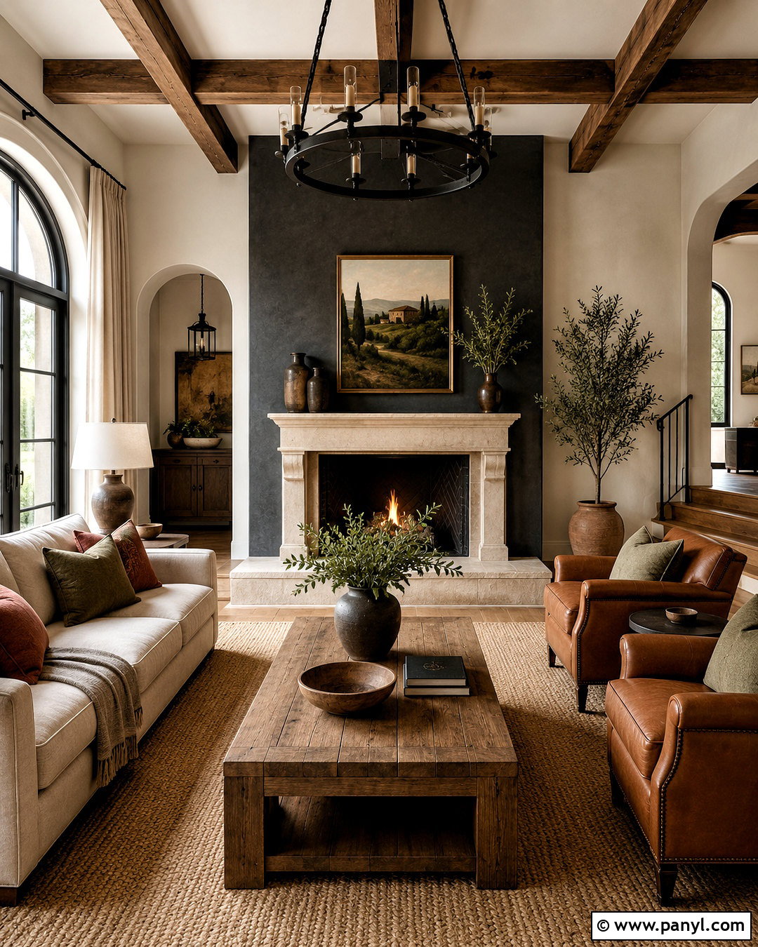 Warm Charcoal Tuscan Walls - 35 tuscan wall colors