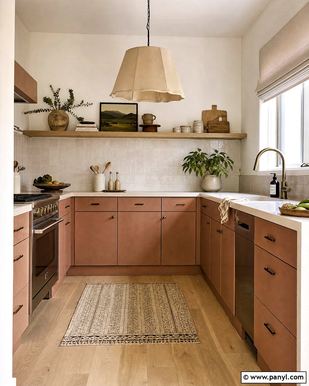 Warm Clay Small Kitchen - 20 small kitchen paint colors