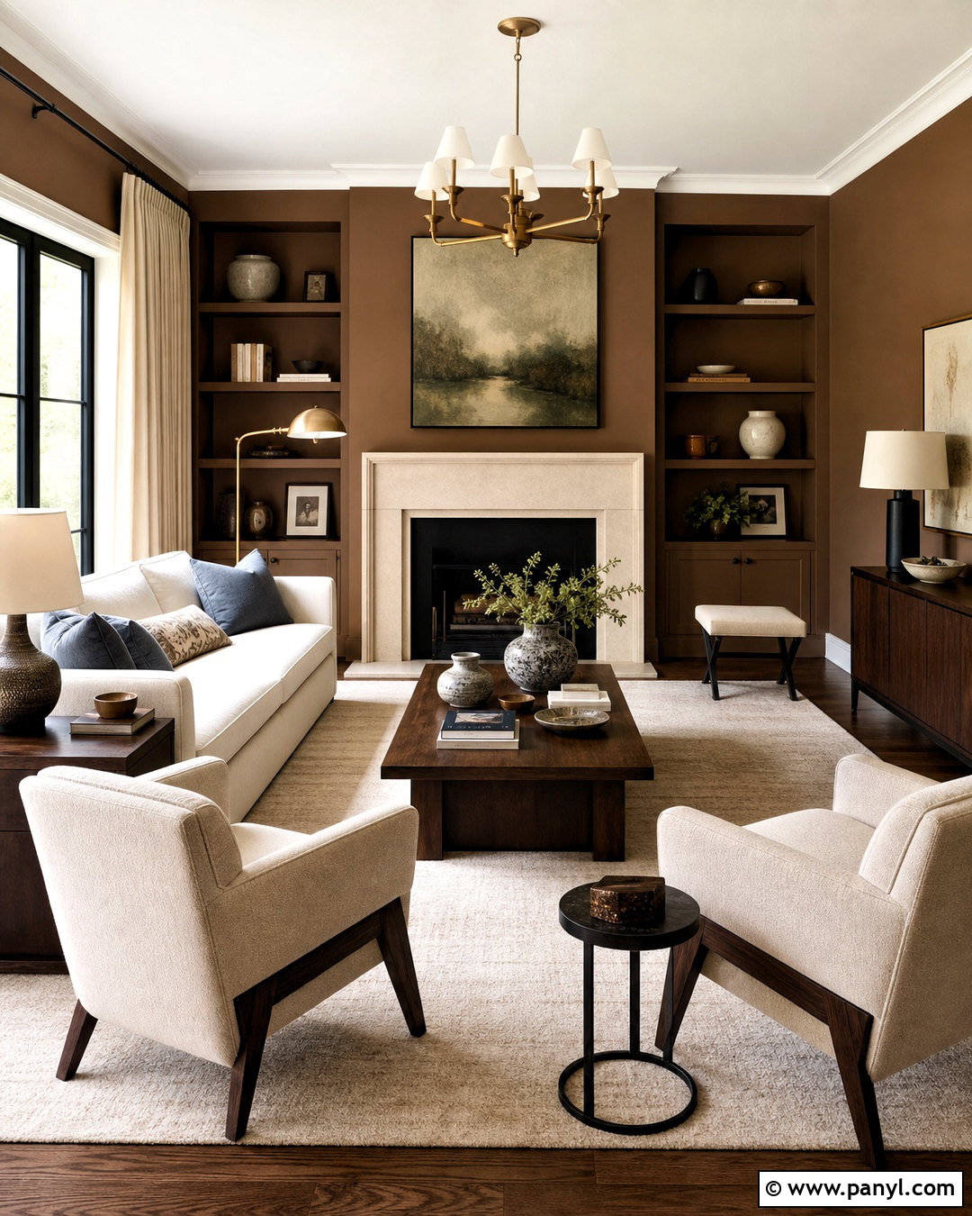 Warm Cocoa Living Room Paint - 20 best paint colors for living room ideas