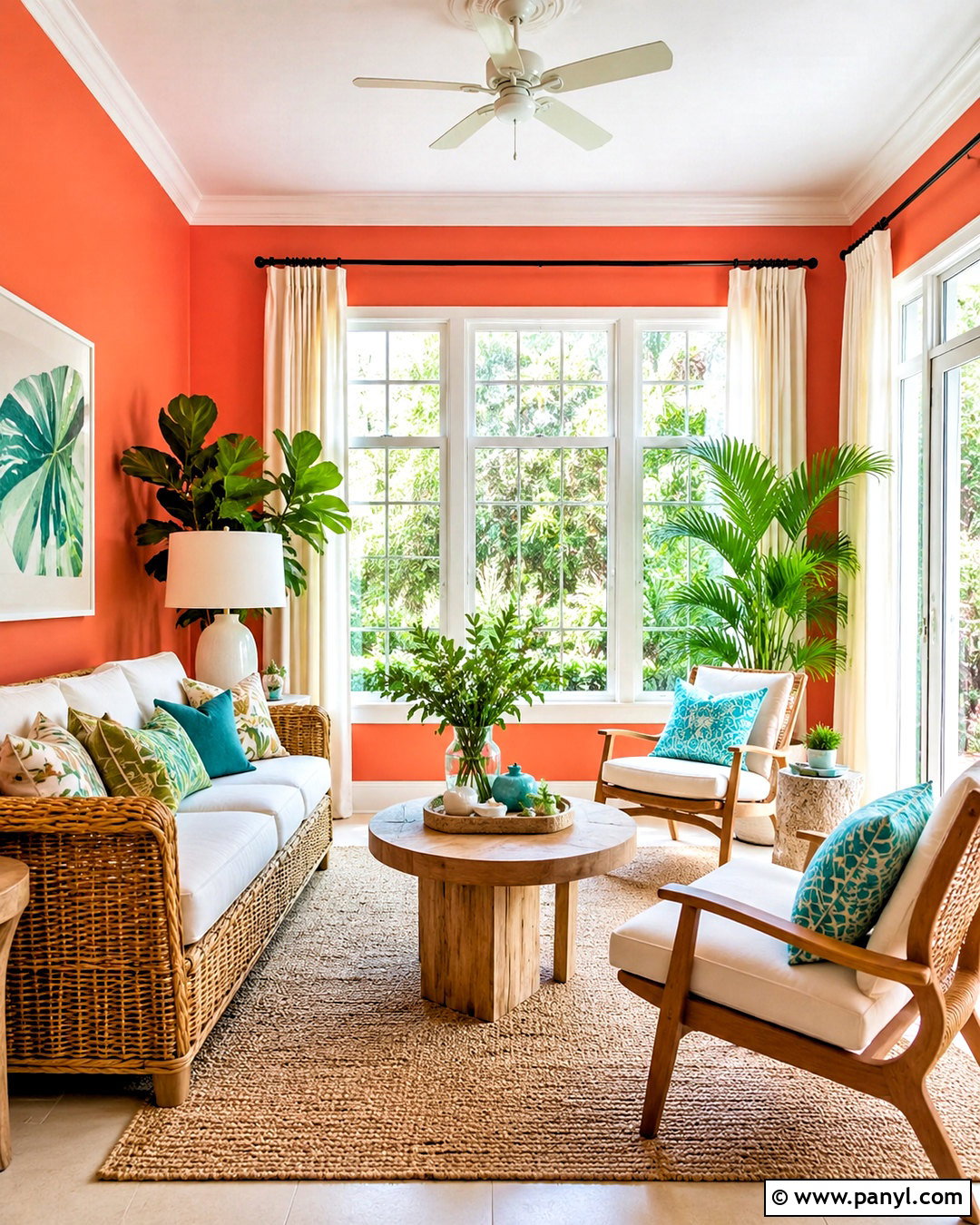 Warm Coral Wall Color - 35 warm wall colors