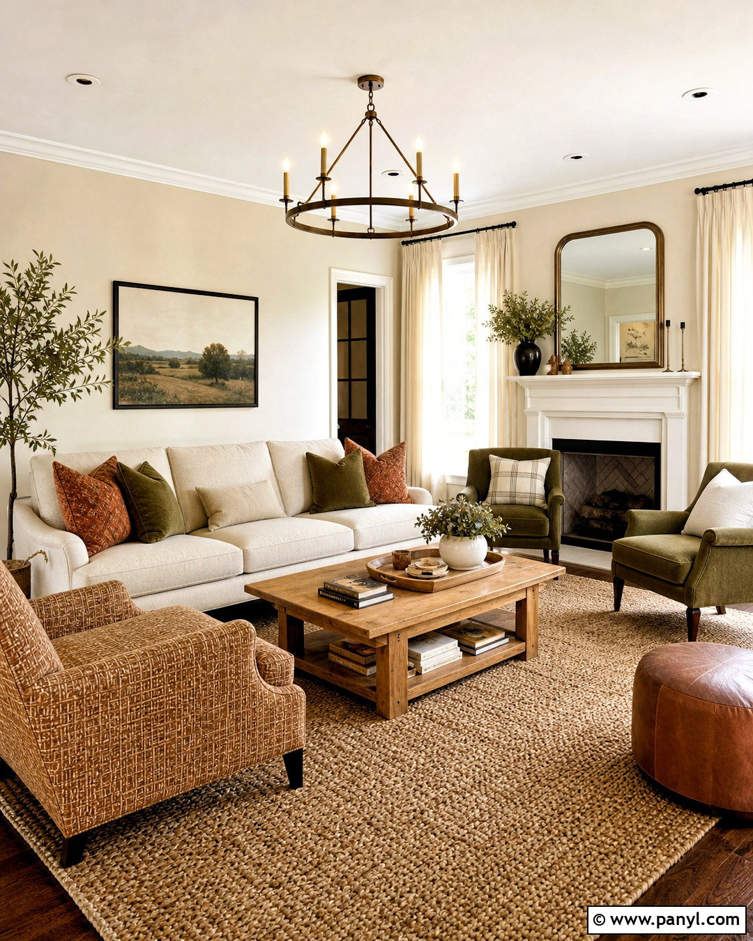 Warm Cream Living Room - 20 cream wall paint ideas