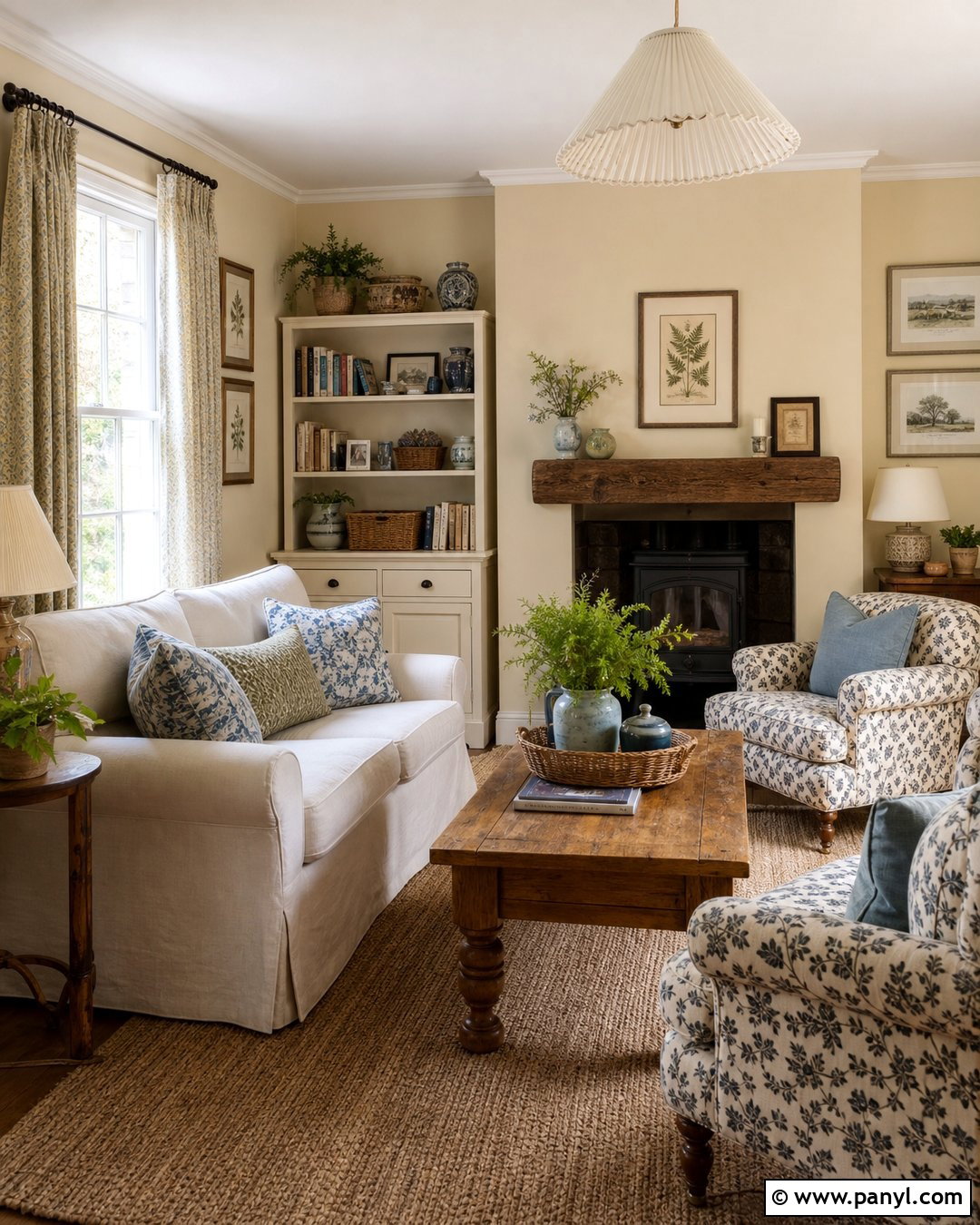 Warm Cream Walls In A Cottage Room - 25 Warm Cream Walls