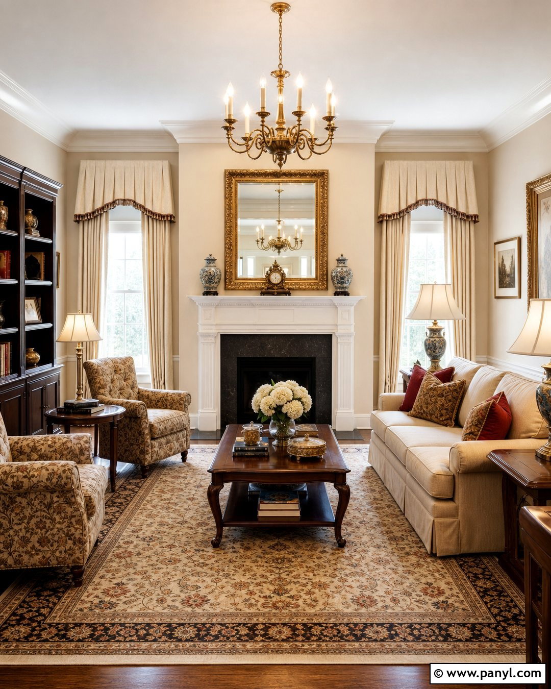 Warm Cream Walls In A Traditional Room - 25 Warm Cream Walls