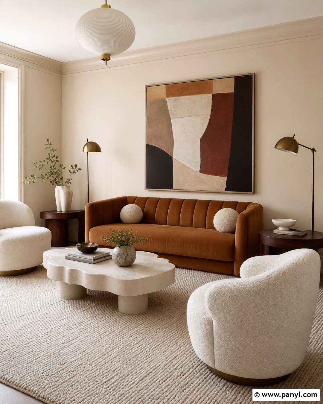 Warm Cream Walls With Cream Trim - 25 Warm Cream Walls