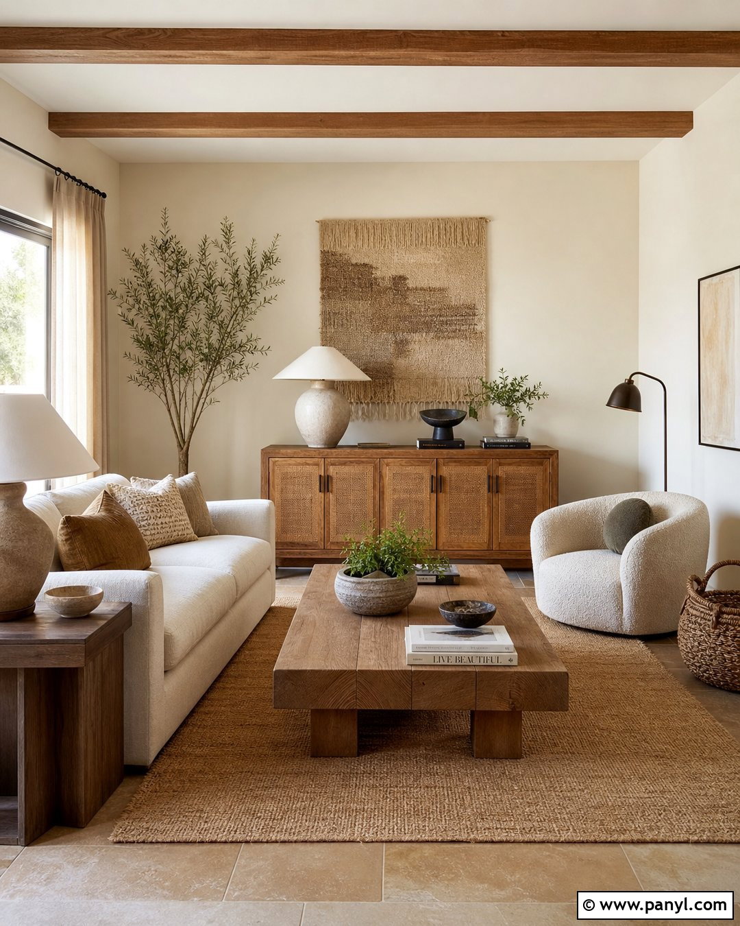 Warm Cream Walls With Natural Textures - 25 Warm Cream Walls