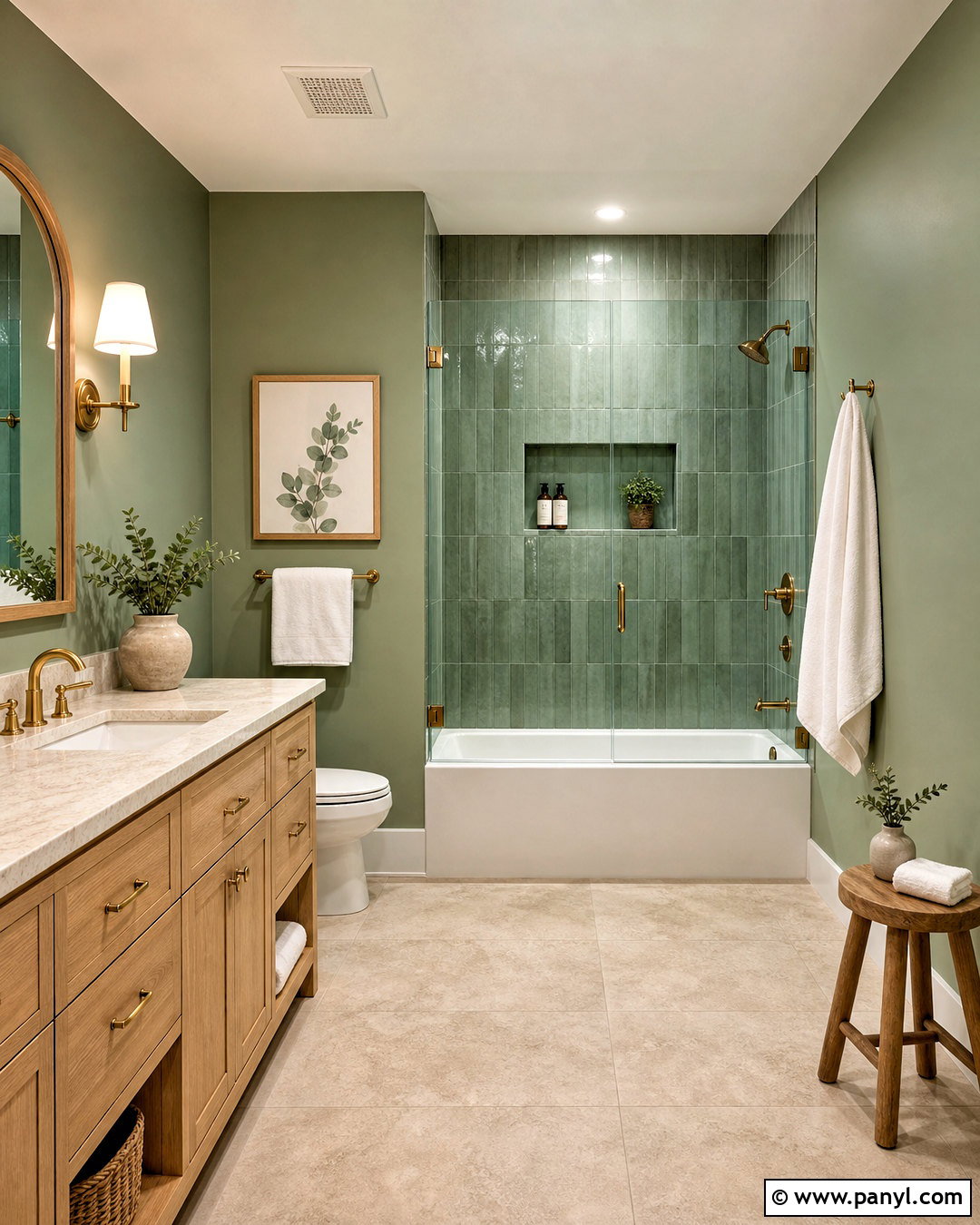 Warm Eucalyptus Paint Color - 20 earthy paint colors
