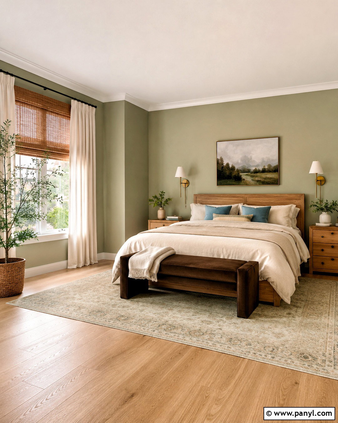 Warm Eucalyptus Wall Color - 35 warm wall colors