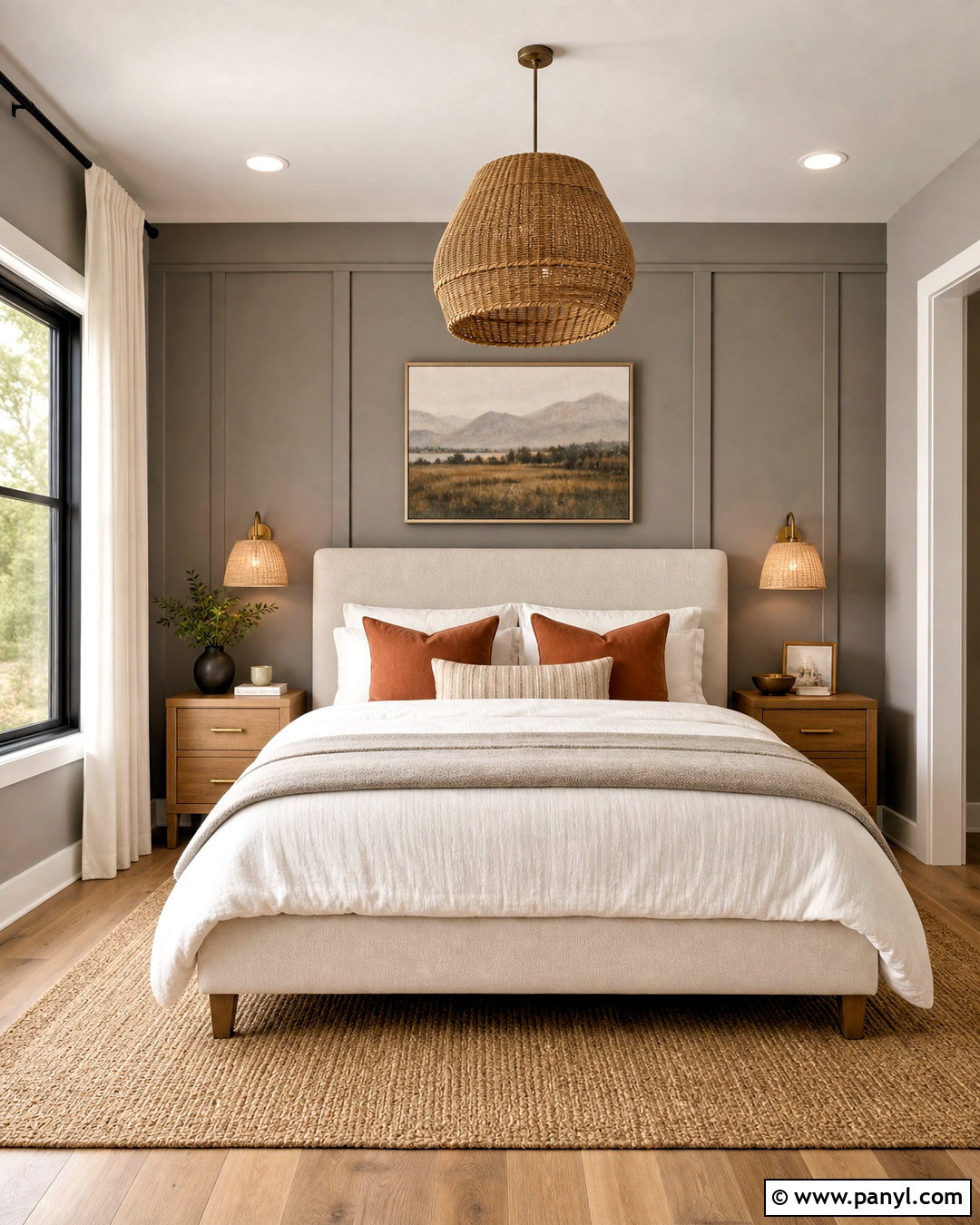 Warm Gray Accent Wall Bedroom - 20 gray accent wall bedroom ideas