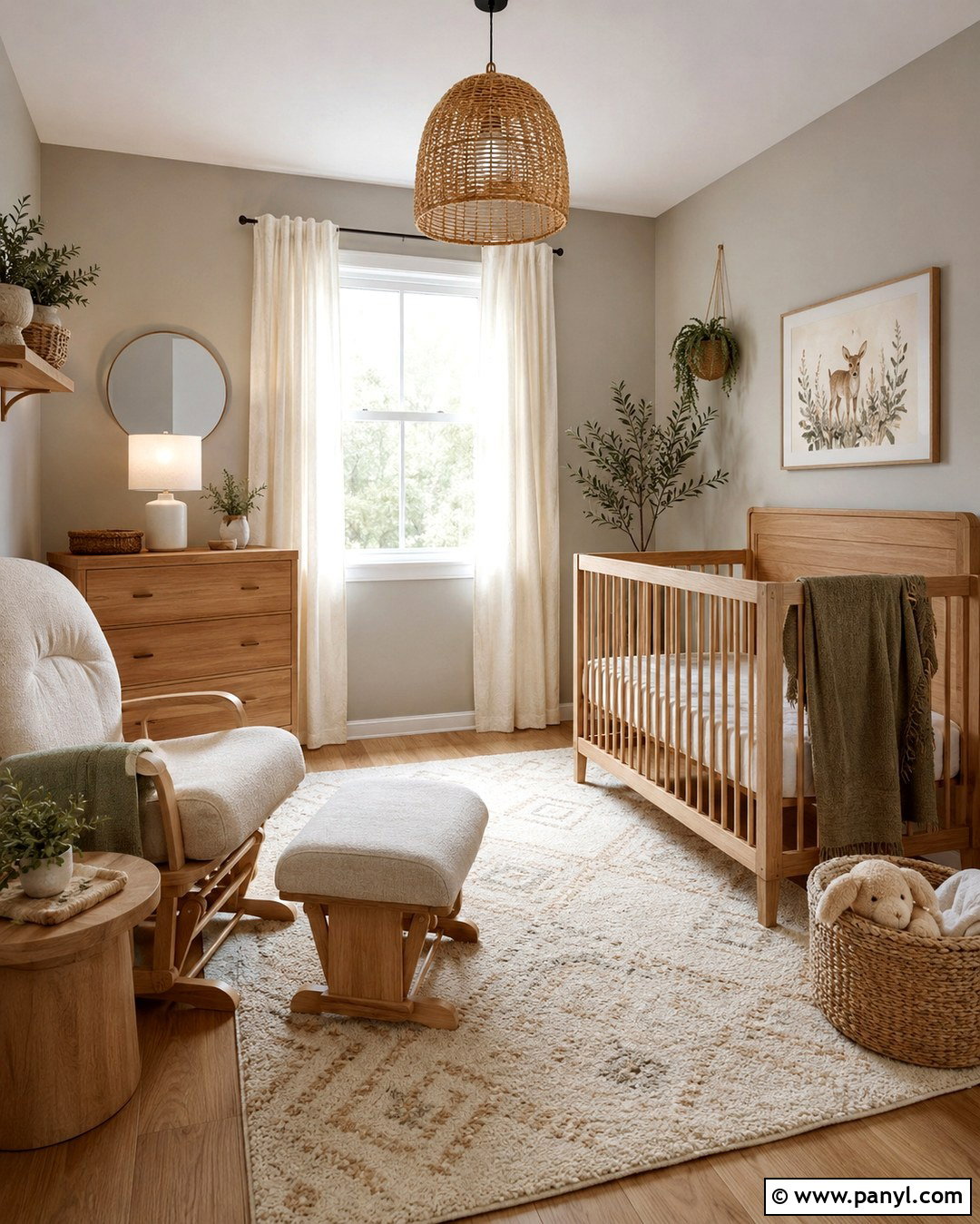 Warm Gray And Natural Wood Nursery - 20 Nursery Gray Walls