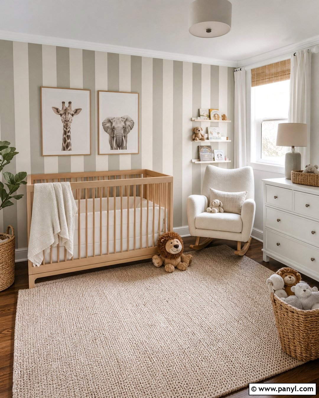 20 Neutral Color Wall Stripes: Subtle Patterns for Modern Rooms