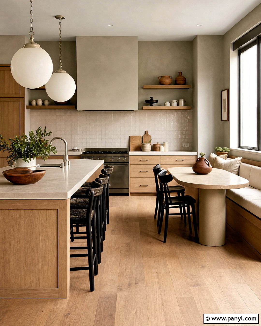 Warm Gray Limewash Kitchen - 20 limewash colors
