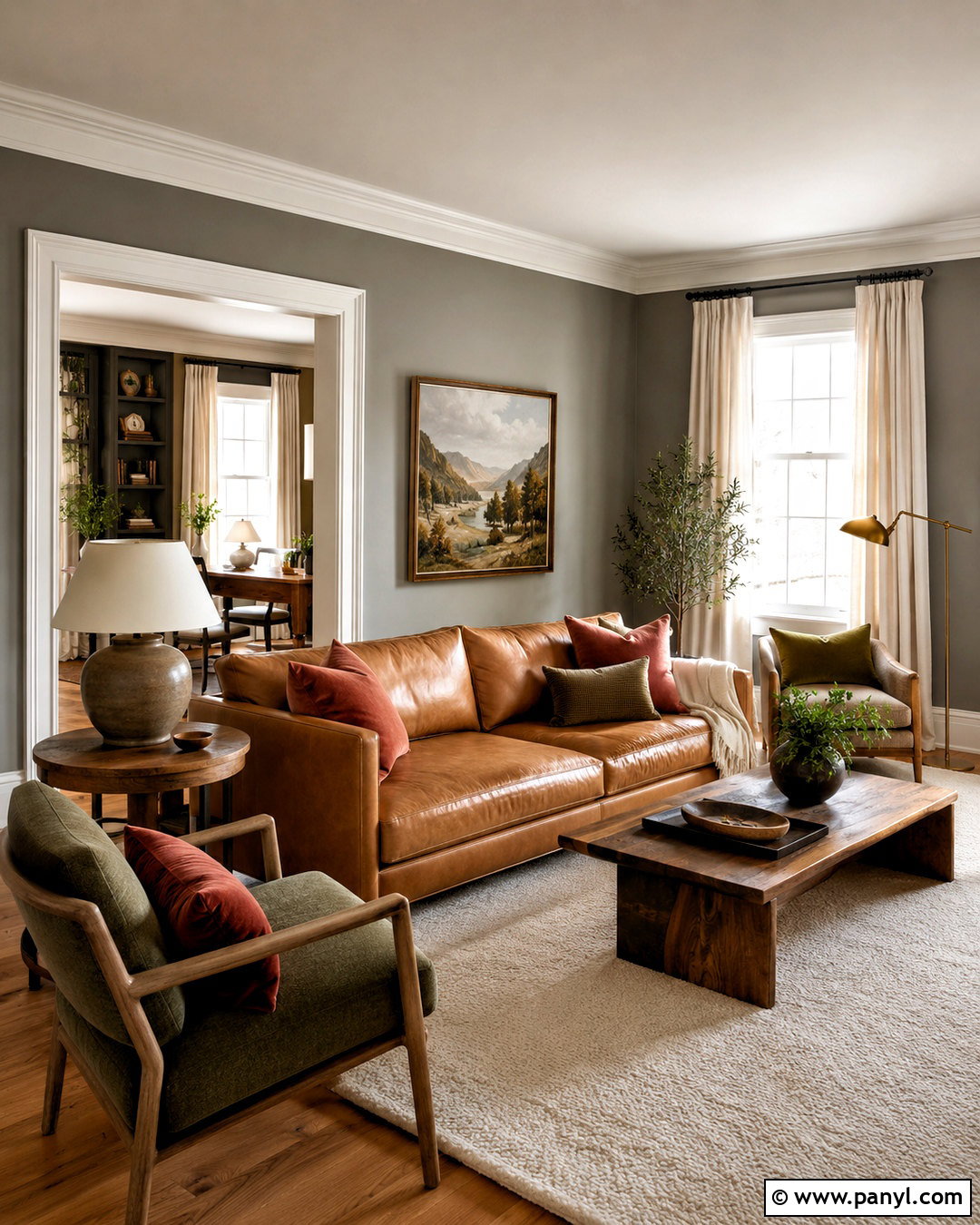 Warm Gray Walls With Soft White Trim - 20 White Trim With Gray Walls