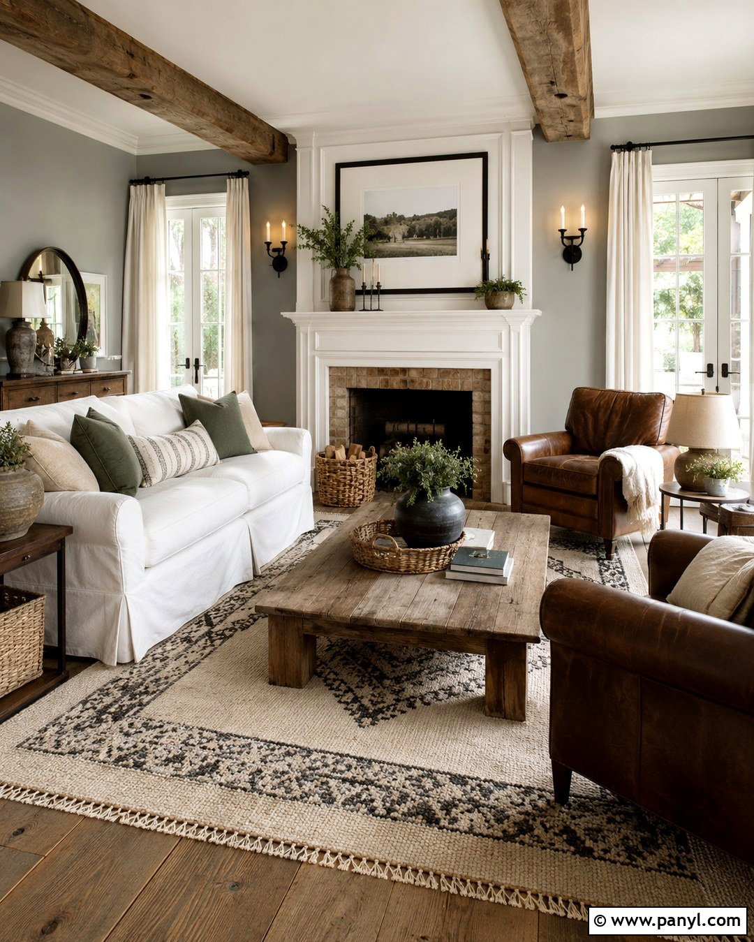 Warm Gray Walls With White Trim - 20 Neutral Wall Color With White Trim Ideas