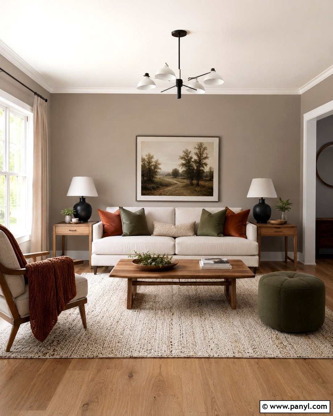Warm Greige Accent Wall - 20 Neutral Accent Wall Color Ideas