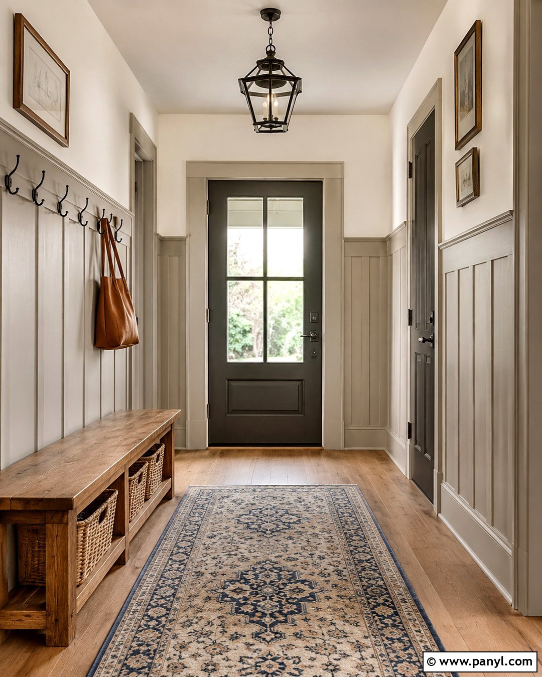 Warm Greige Board And Batten Entryway - 20 Board And Batten Color Ideas Accent Wall Ideas