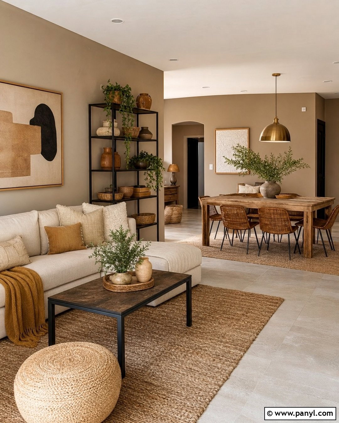 Warm Greige Boho Walls - 30 Boho Wall Colors