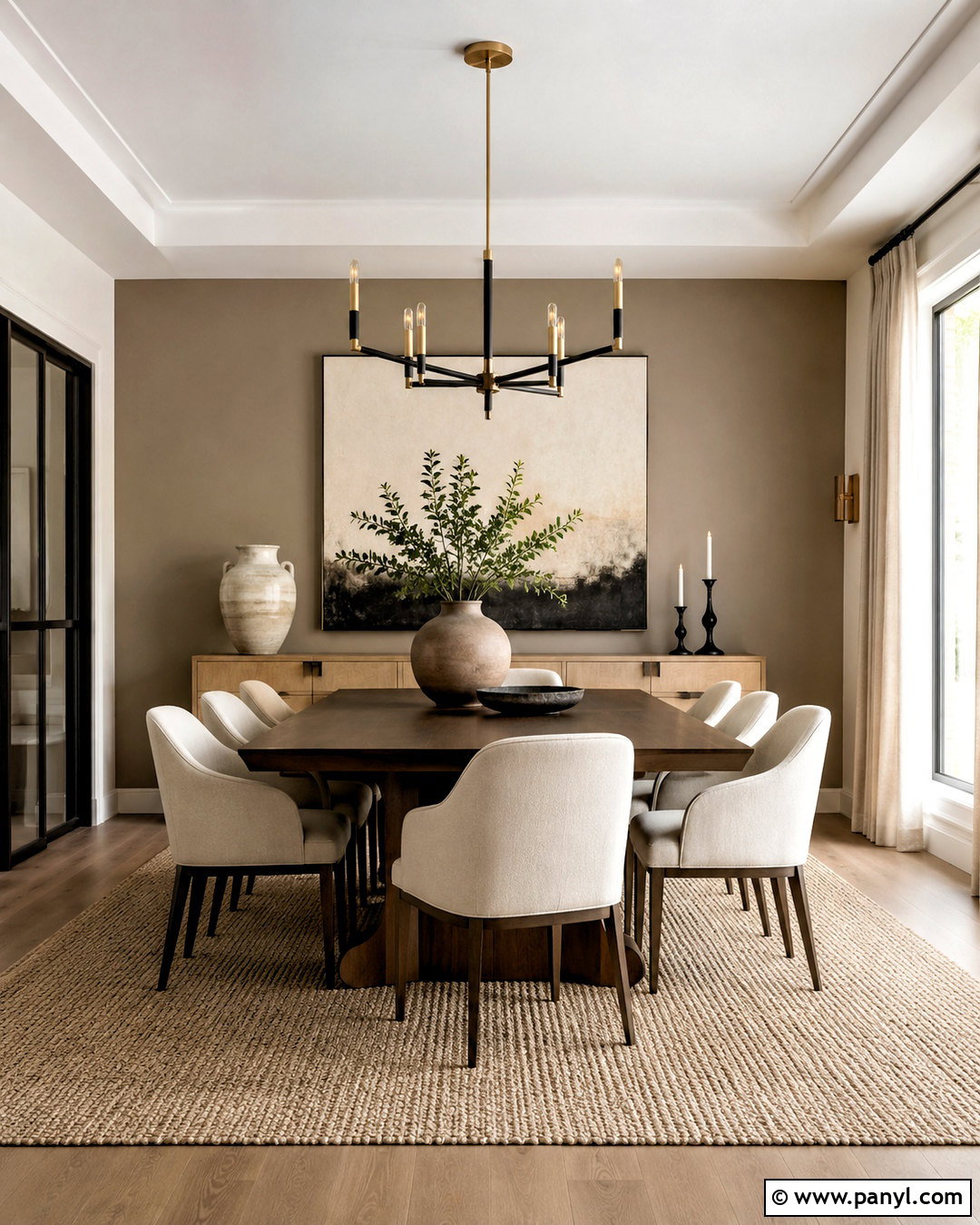 Warm Greige Dining Room Accent Wall - 20 dining room accent wall colors