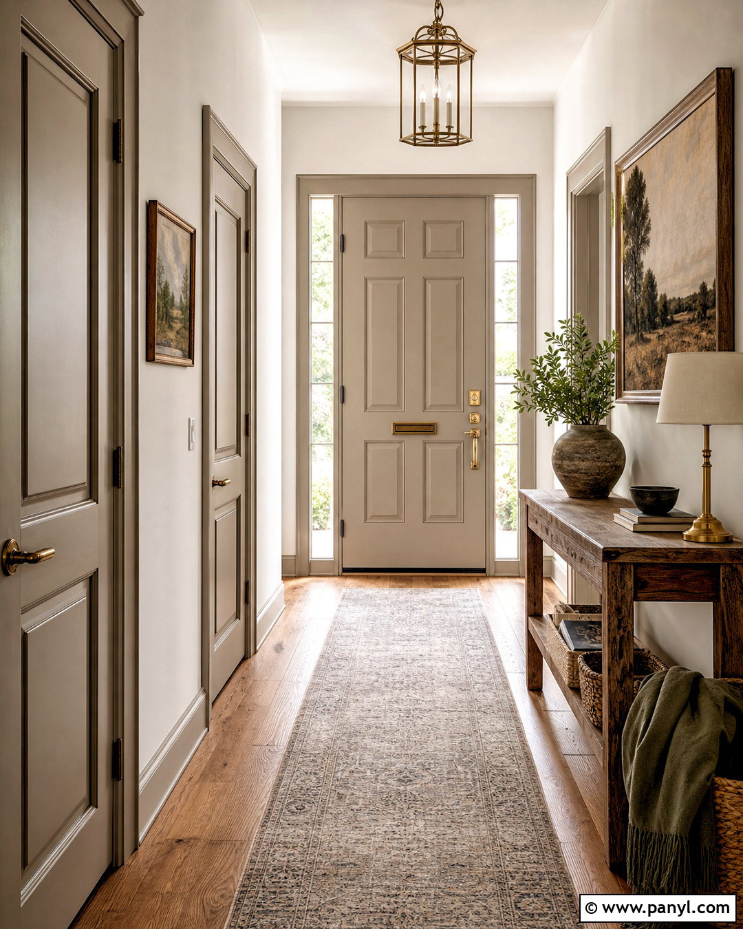 Warm Greige Doors With White Walls - 20 white walls grey doors