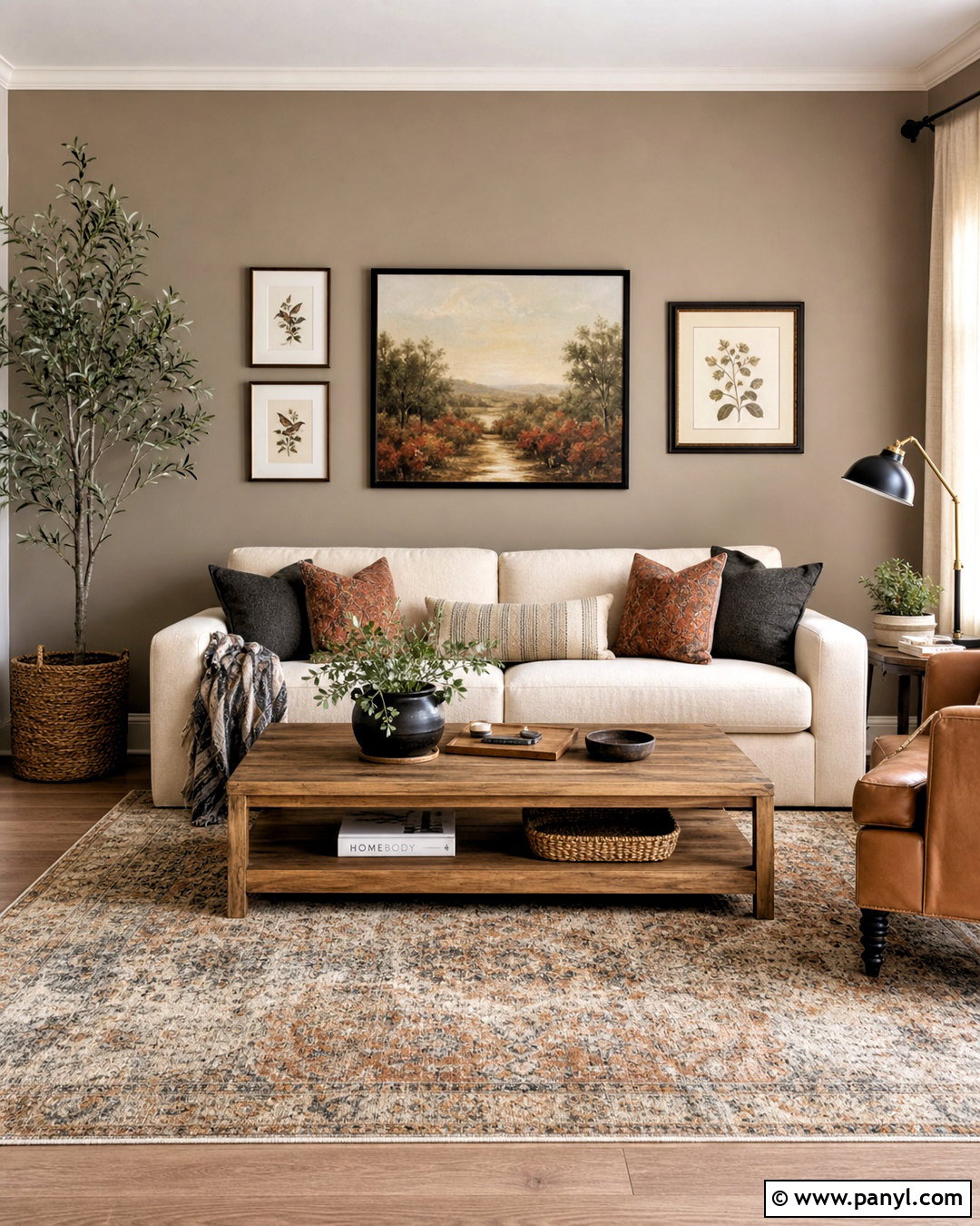 Warm Greige Family Room Accent Wall - 20 family room accent wall paint colors