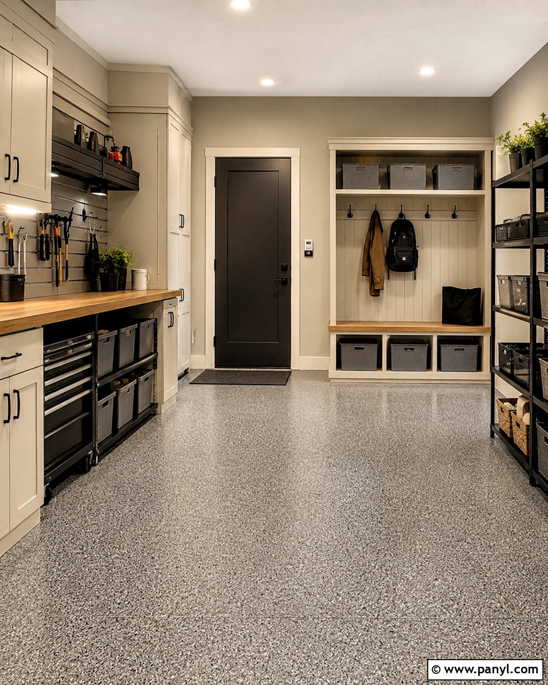Warm Greige Garage - 20 best garage paint colors