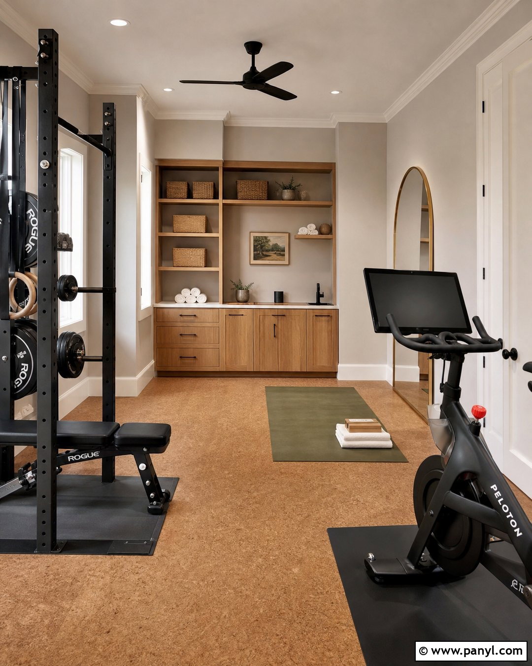 Warm Greige Home Gym Walls - 30 Home Gym Wall Color Ideas