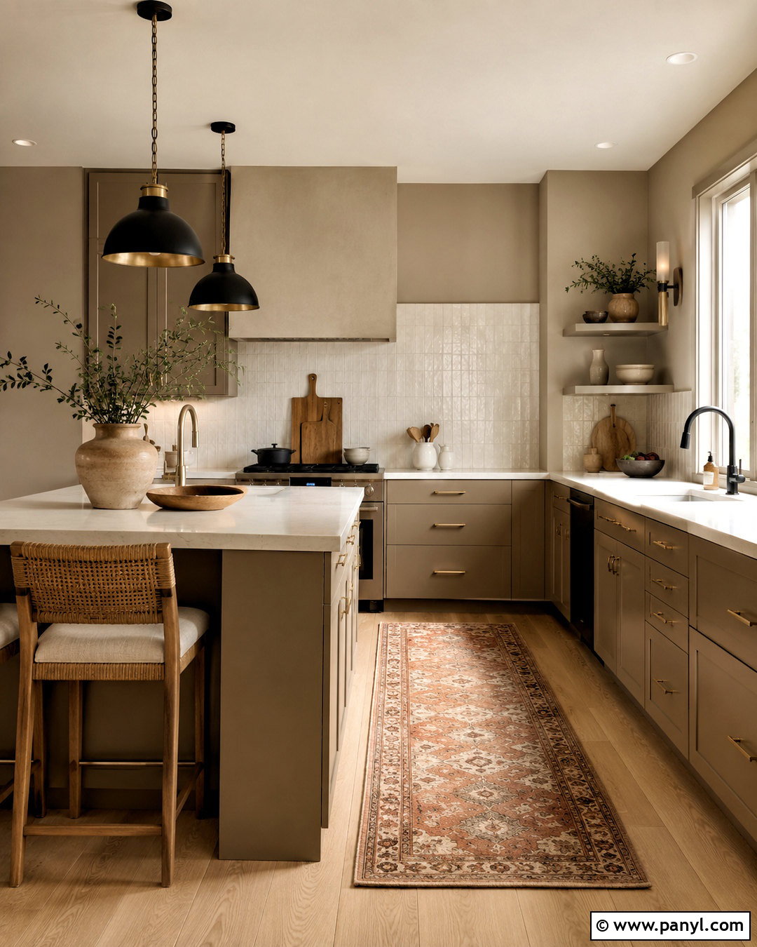Warm Greige Kitchen Walls - 20 Warm Earthy Tone Walls