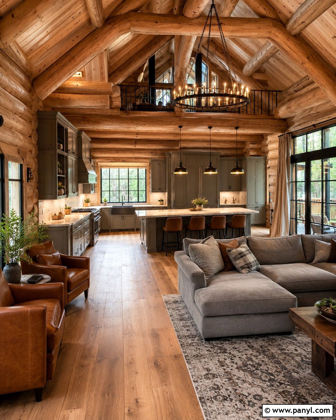 Warm Greige Log Cabin Interior - 20 Log Cabin Interior Colors
