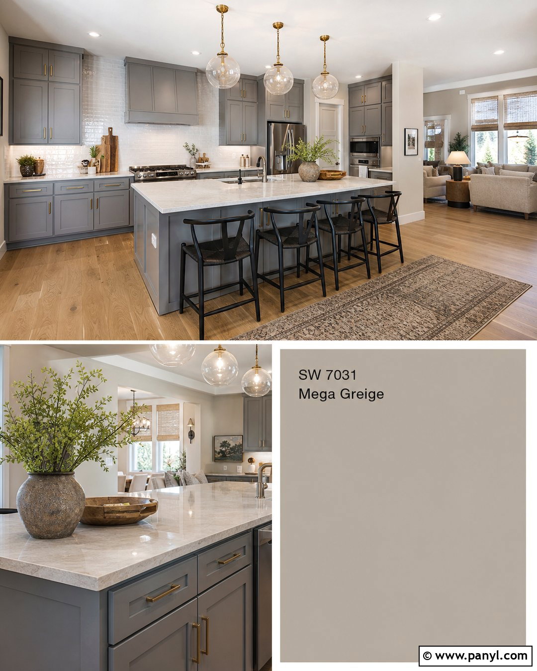 Warm Greige Walls With Gray Cabinets - 30 Wall Color For Grey Cabinets