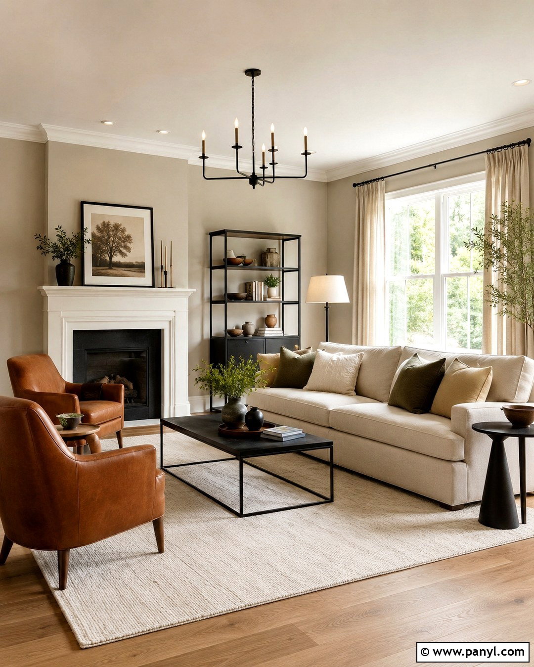Warm Greige Walls With White Trim - 20 Neutral Wall Color With White Trim Ideas