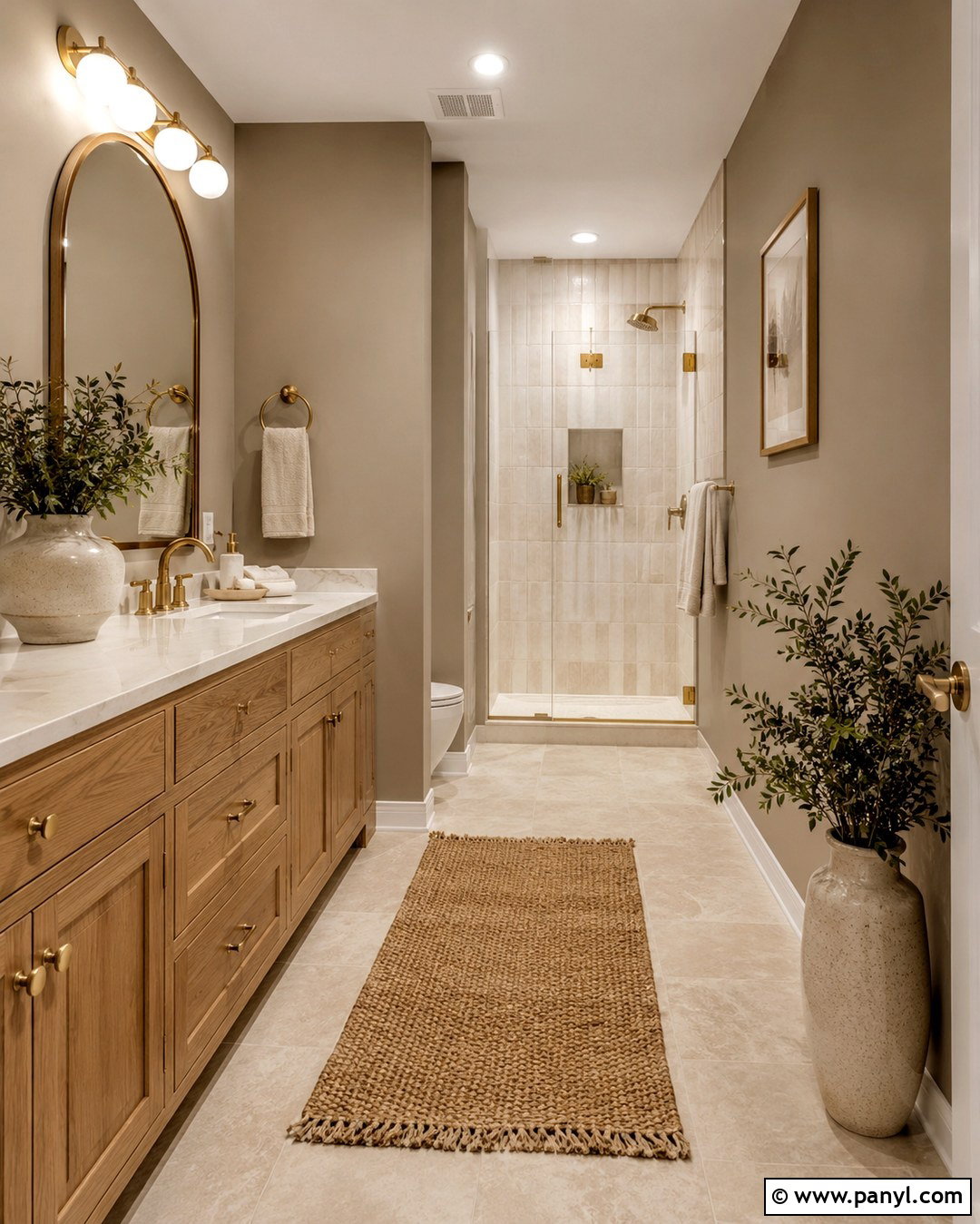 Warm Grey Bathroom - 20 Bathrooms With Grey Walls
