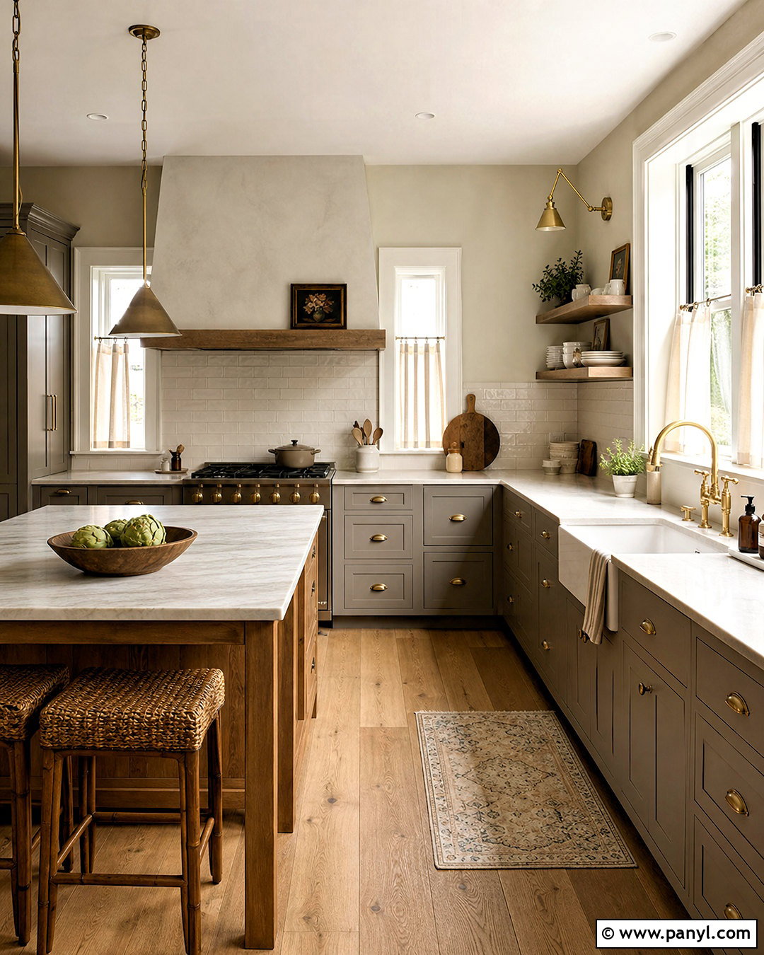 Warm Grey Farmhouse Kitchen - 20 warm grey kitchen ideas