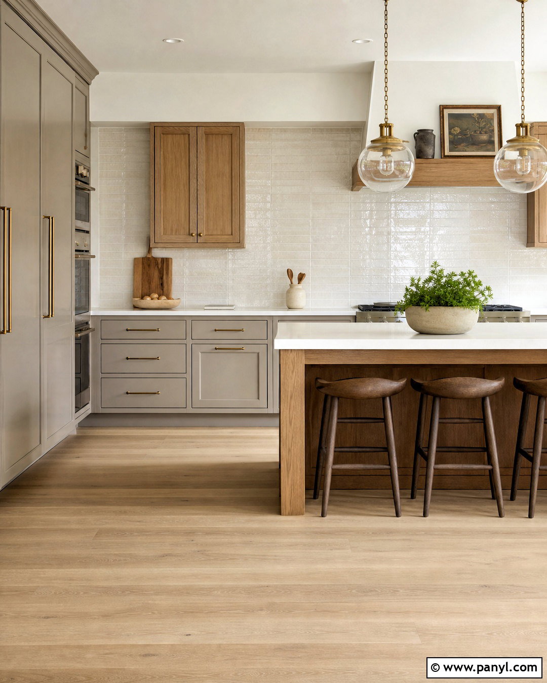Warm Grey Kitchen With Oak - 20 grey kitchen inspiration ideas