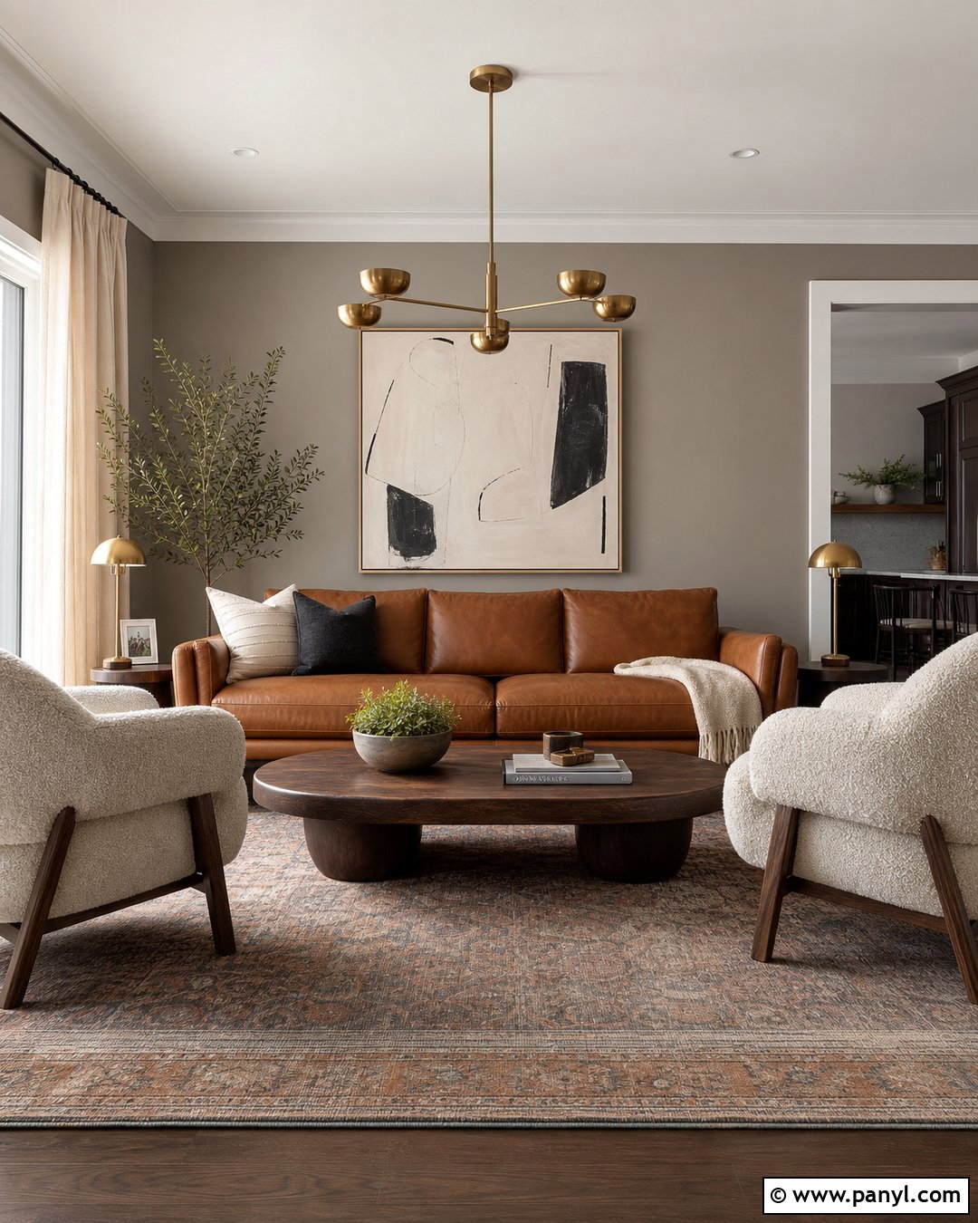 Warm Grey Living Room Walls - 50 grey wall ideas