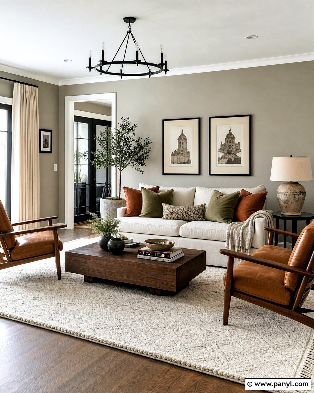 Warm Grey Living Room - 20 grey color room ideas