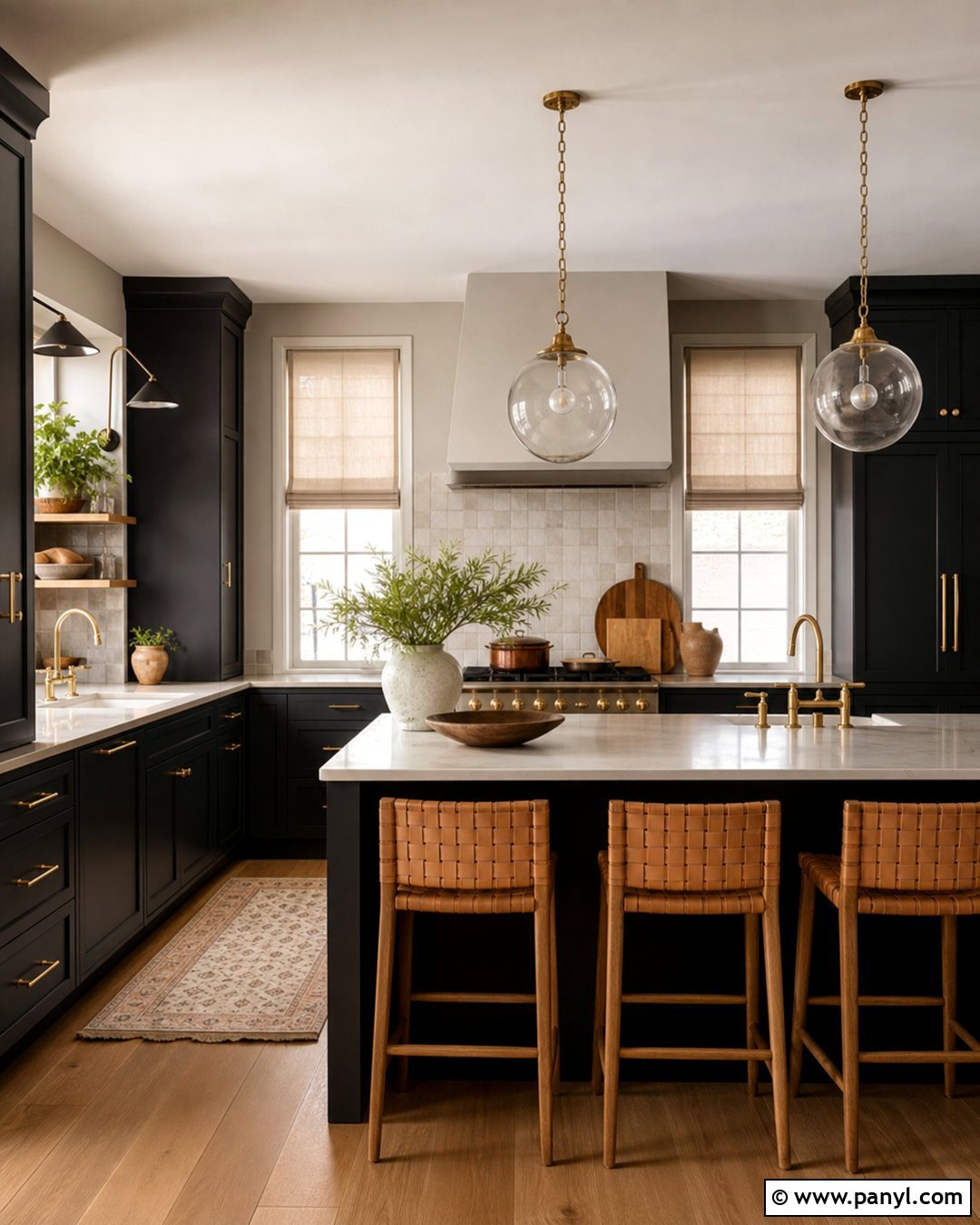 Warm Grey Walls With Black Shaker Cabinets - 25 Grey Walls Black Cabinets
