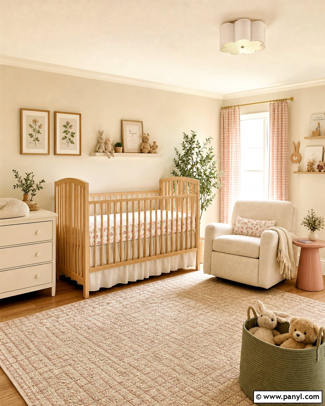 Warm Ivory Baby Girl Room - 20 baby girl room paint ideas