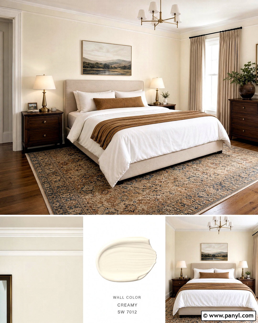 Warm Ivory Bedroom Walls - 20 creamy wall color ideas