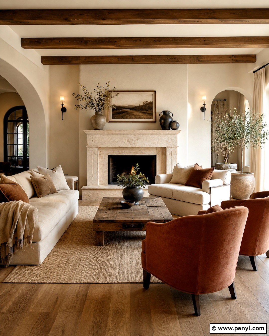 Warm Ivory Tuscan Walls - 35 tuscan wall colors