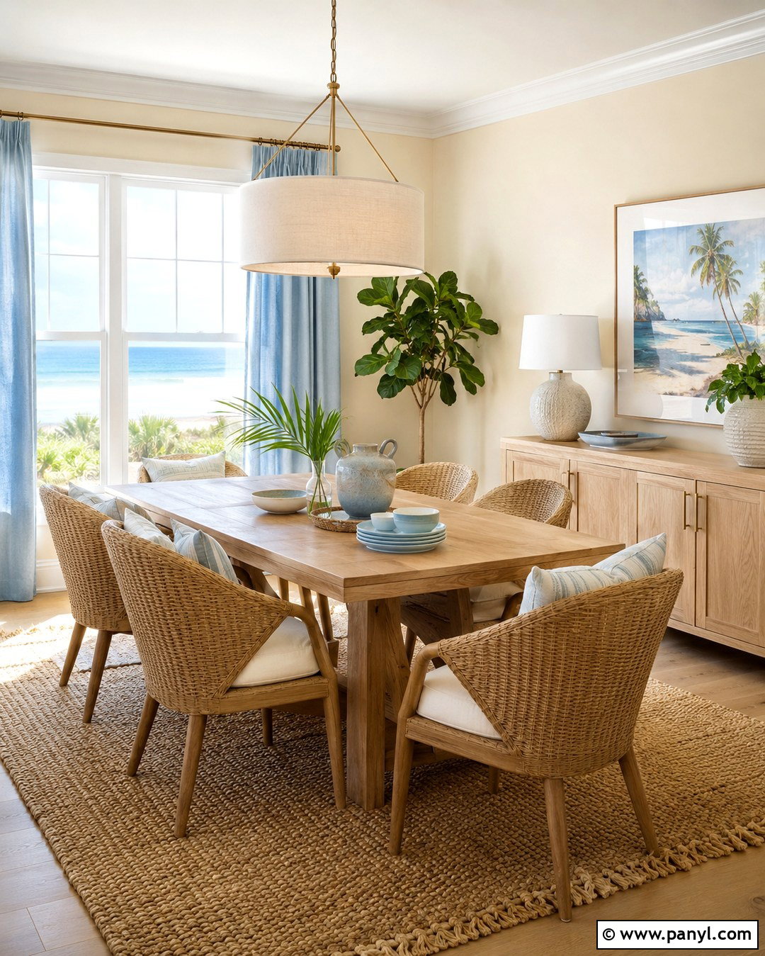 Warm Ivory Walls - 20 Beachy Wall Colors