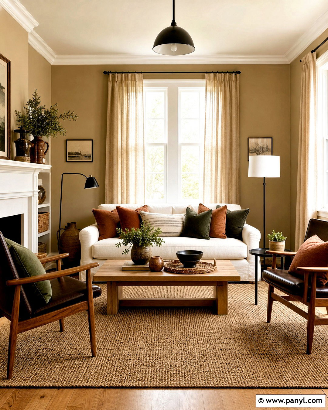 Warm Khaki Living Room Paint Color - 20 room paint colour ideas
