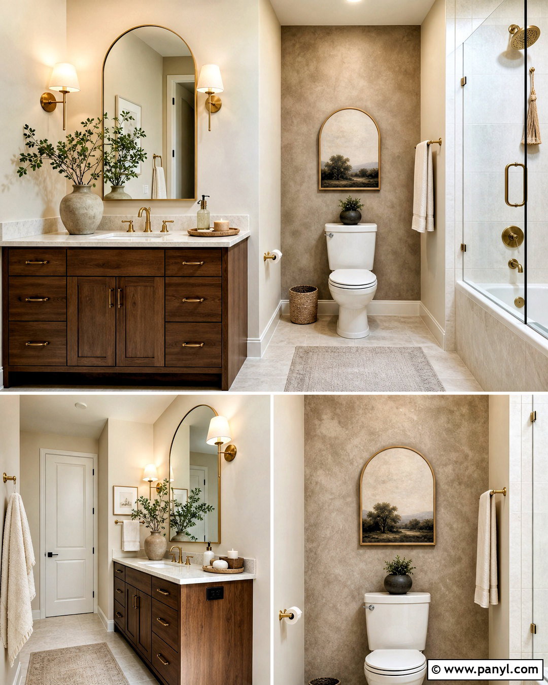 Warm Limewash Behind Toilet Accent Wall - 20 behind toilet accent wall ideas