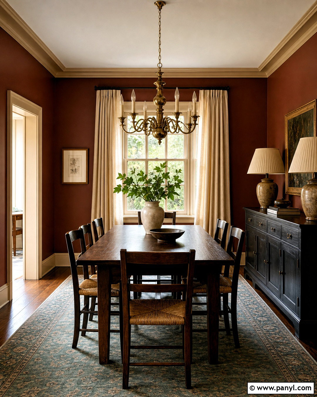 Warm Mahogany Paint Color - 20 latest paint colors for home ideas