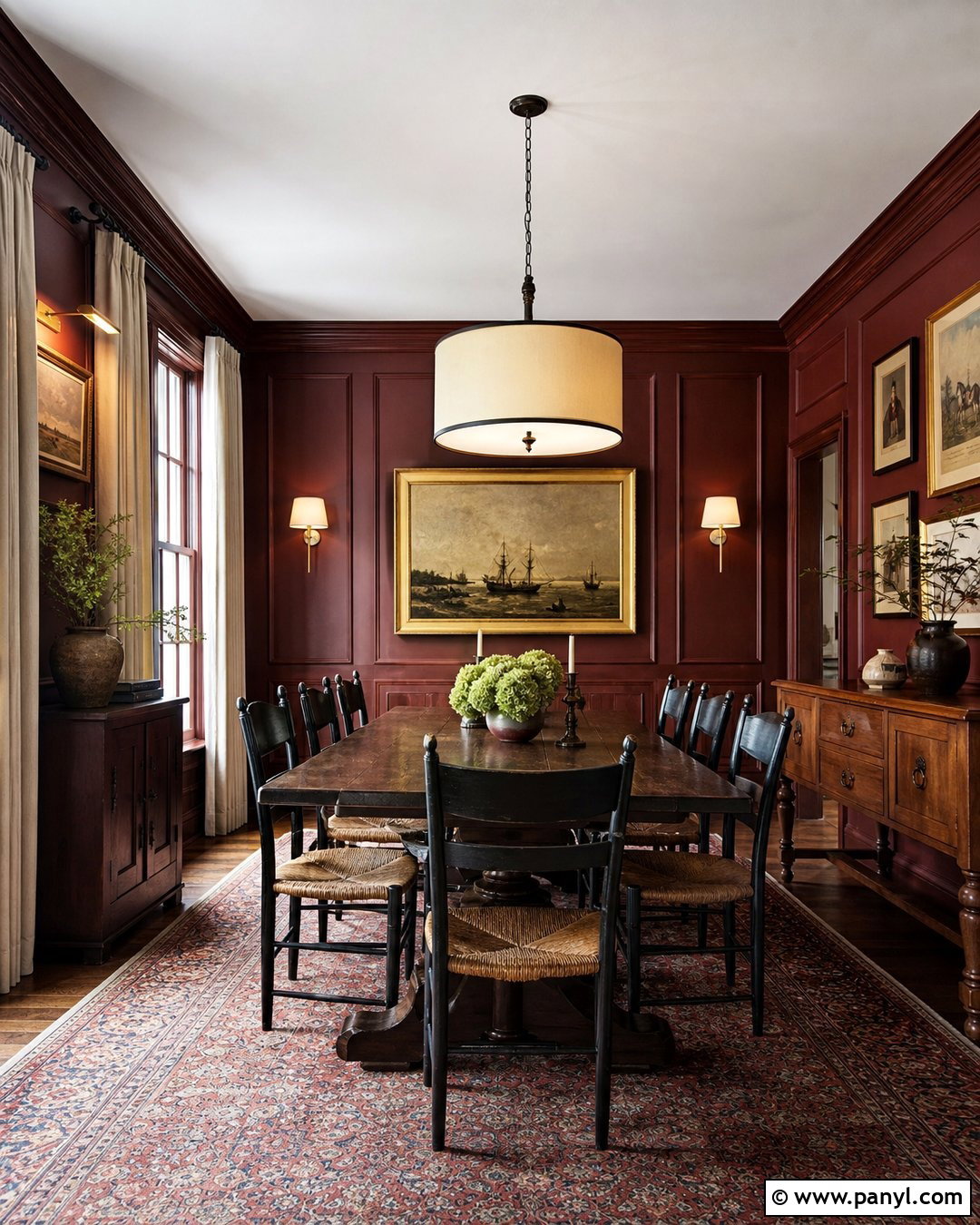 Warm Mahogany Wall Color - 30 Popular Wall Colors