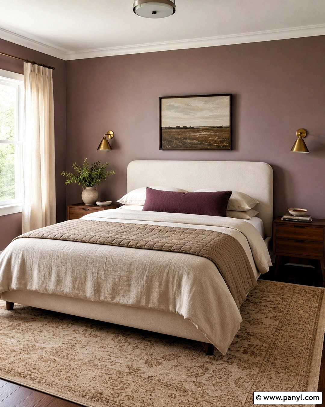 Warm Mauve Purple Bedroom Walls - 20 neutral purple wall paint ideas