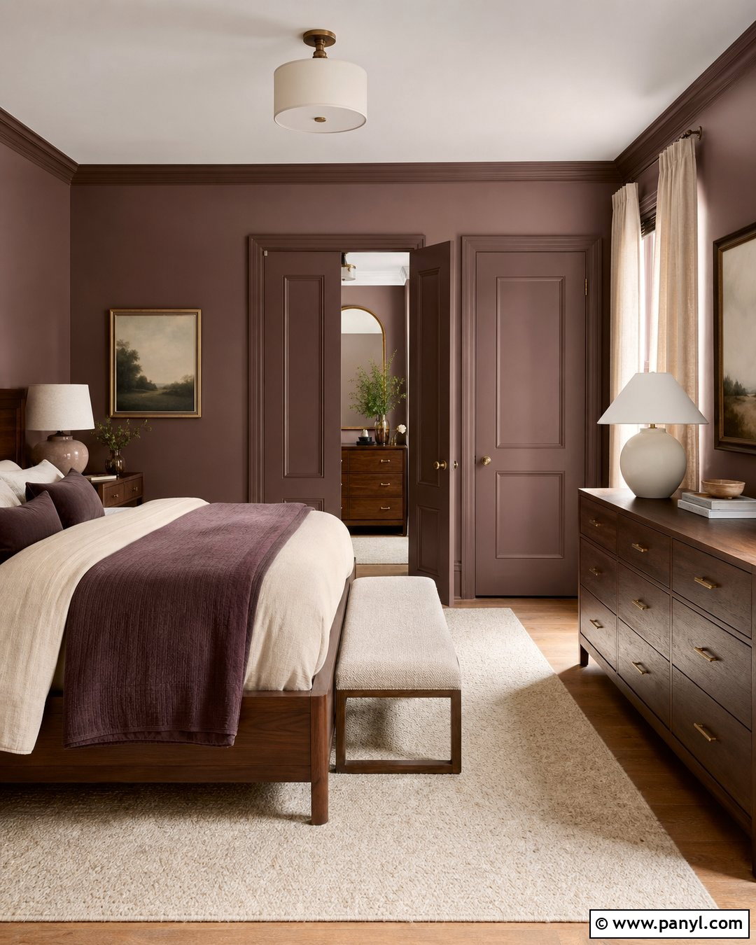 Warm Mauve Wall Color - 35 Cozy Wall Colors